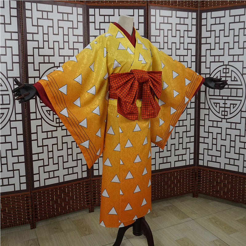 Cosplay Agatsuma Zenitsu Kimono